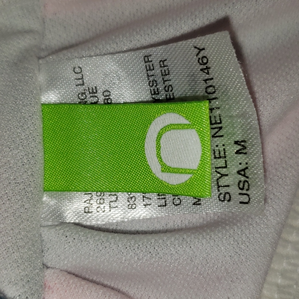 Next Stretch Tank with Attached Pink Gray Stripe Padded Bra nwt - Picture 3 of 6